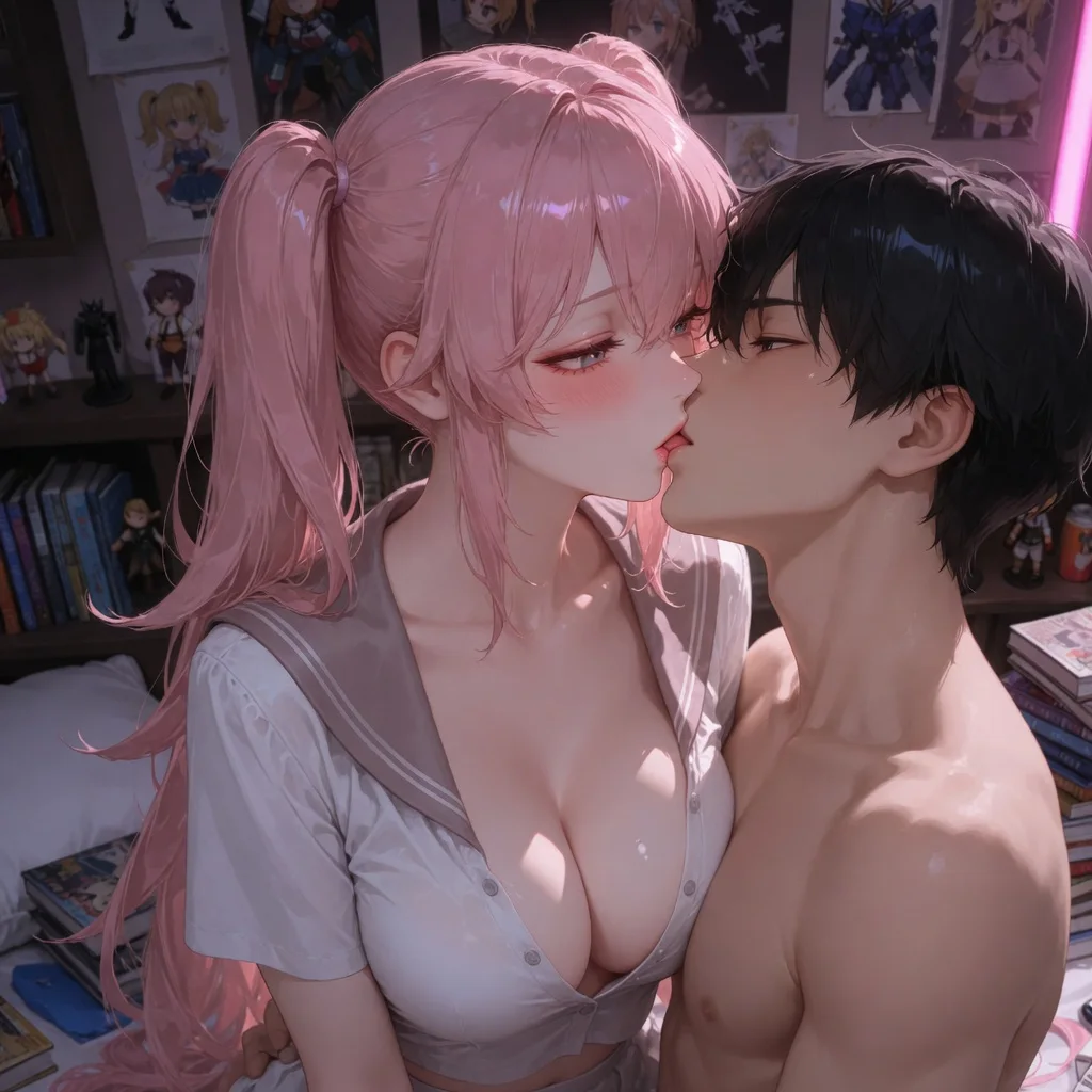 Ein liebevolles Anime-Paar